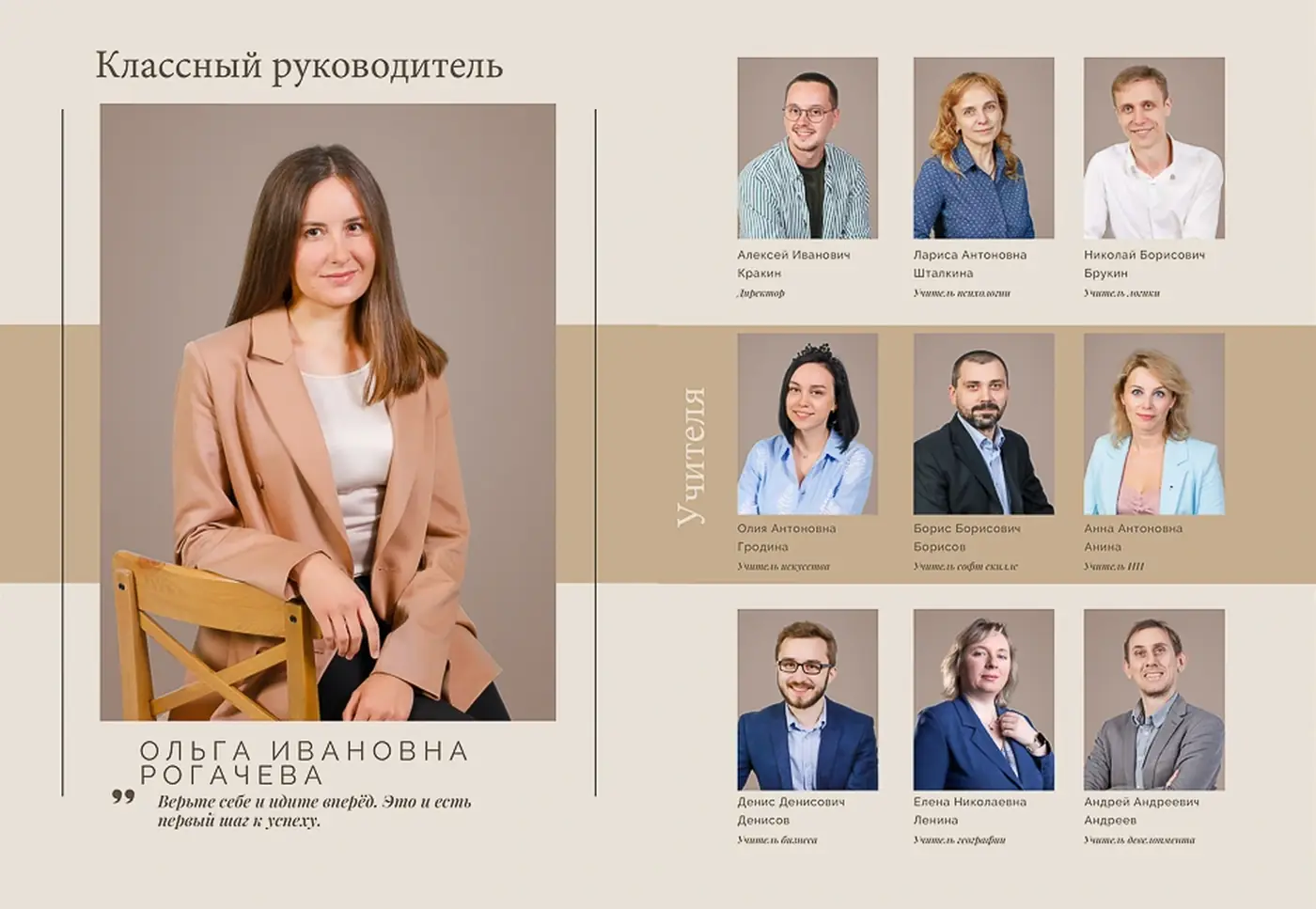 Выпускной альбом «Дорогой»: учителя